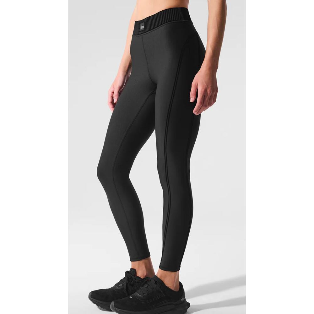 Alo Yoga Airlift High-Waist 7/8 Line Up Legging Yoga Gym black XS